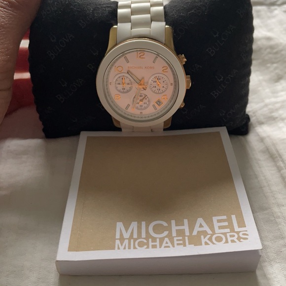 Micheal Kors original rubber/metal runway watch